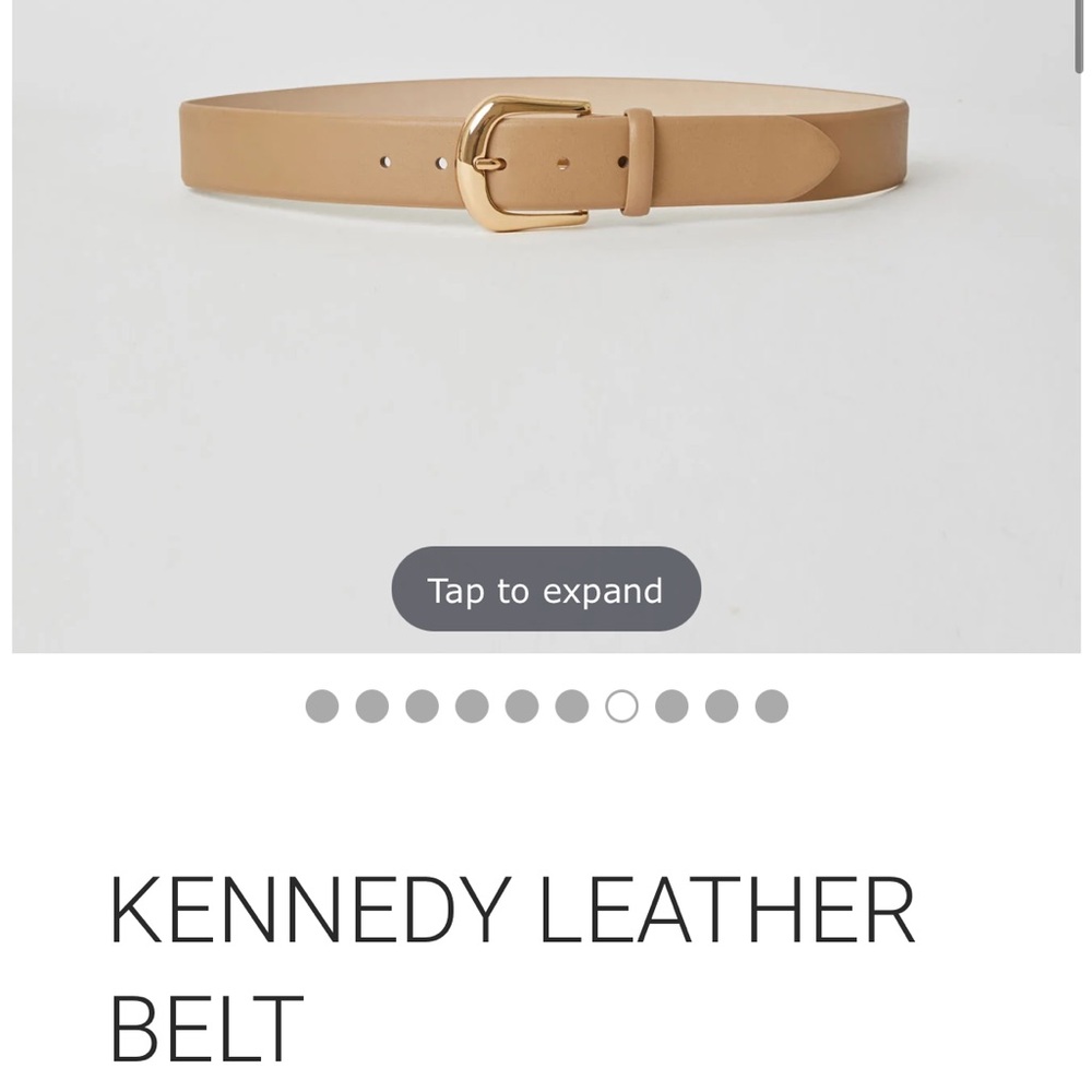 B-Low the Belt Kennedy Belt Camel Gold NWOT